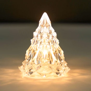 Ľadovec LED Nočné Svetlo Atmosféru Lampa Vianočný Stromček Berg Dekorácie Stola Svetlo Akryl Diamond Noc Lampa Domov Dovolenku Svetlo
