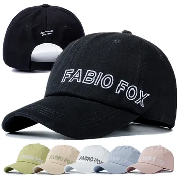 Ženy, Muži Bavlna Kpop Značky Spp Módne FABIO FOX Vyšívané šiltovku Bežné Nastaviteľné Vonkajšie Pár Streetwear Klobúk